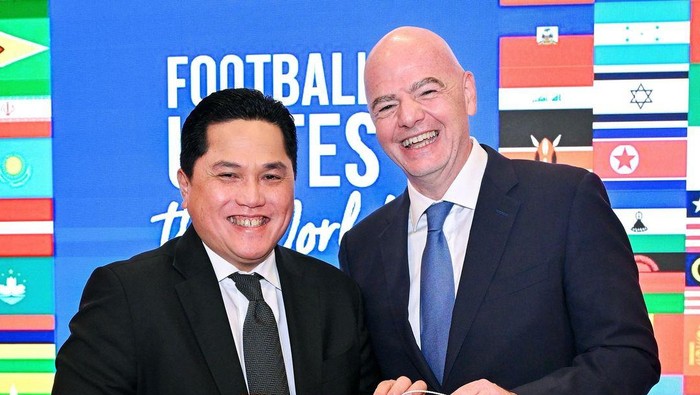 Presiden FIFA Jumpa Erick Thohir, Puji Perkembangan Sepakbola RI