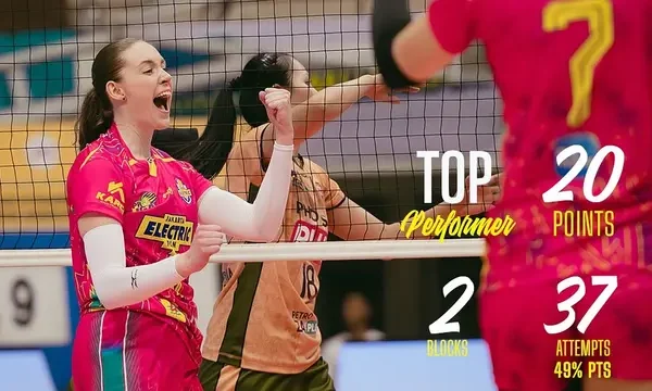 Polina Shemanova Gacor, Jakarta Electric PLN Sengat Gresik Petrokimia di PLN Mobile Proliga 2025